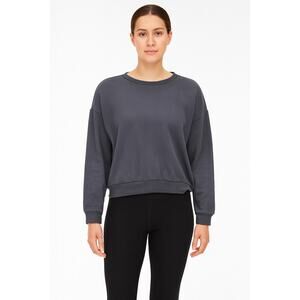 Treasure & Bond Women's Gray Oversized Drop Shoulder Sweatshirt -Size Small NWOT